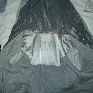 Beach bunny lounge XS grey sequin hoodie